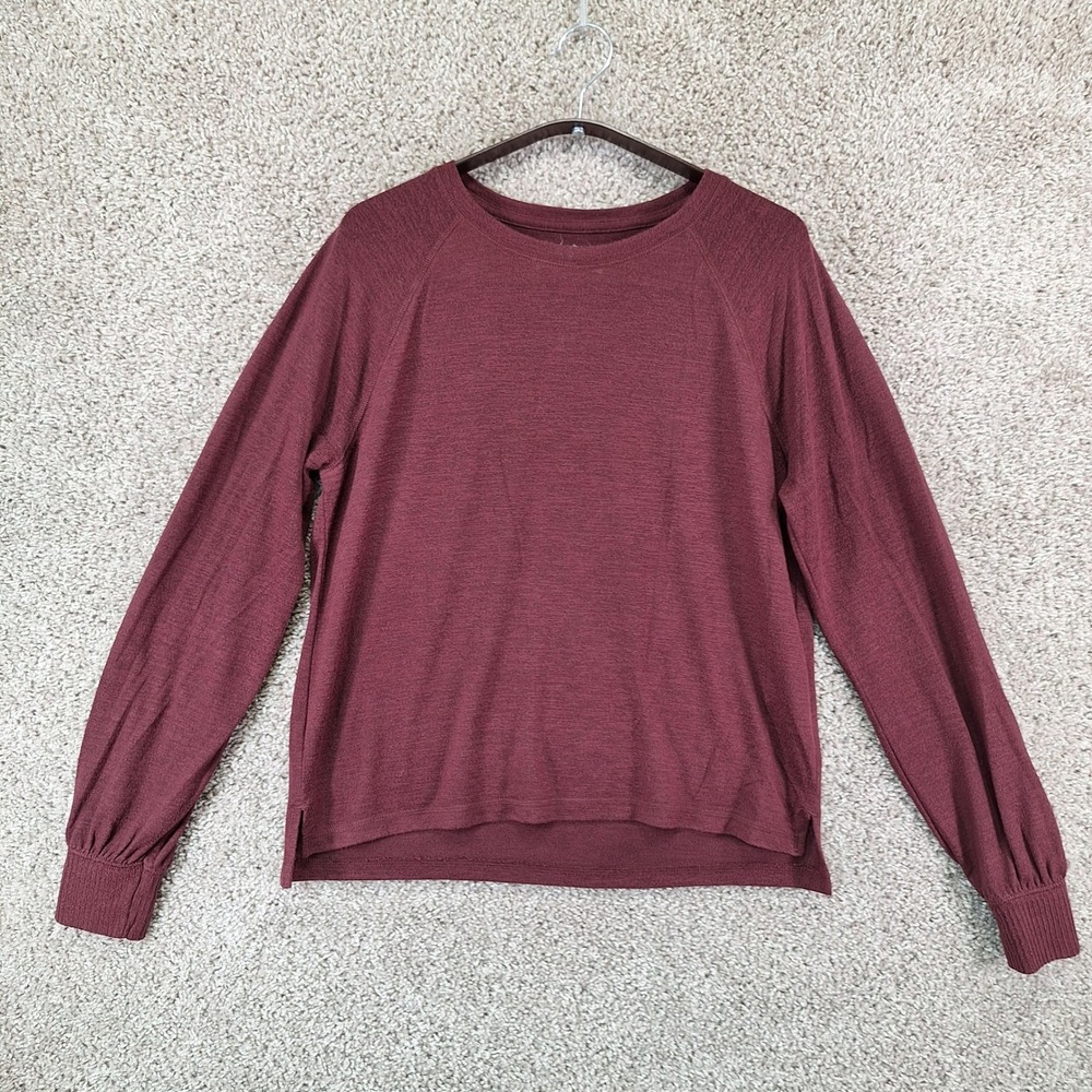 Abercrombie & Fitch Pullover Womens S Burgundy Long Sleeve Soft A&F Cozy Winter